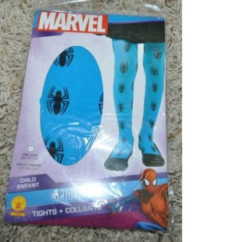 Spidergirl Tights Blue Marvel Halloween Costume Accessory Spiderman 4/10